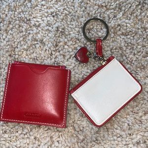 Coach keychain and photo holder